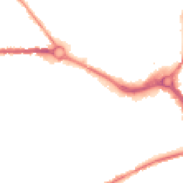 Night-time road noise heatmap for S70 1AY
