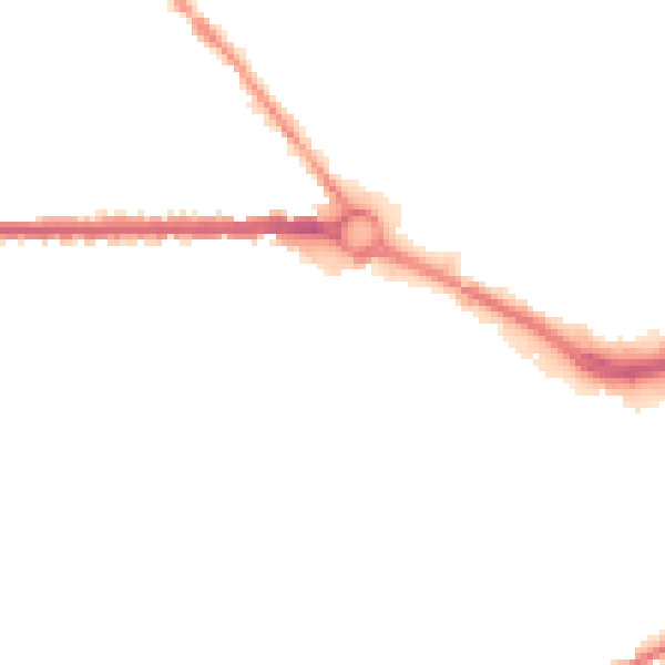 Night-time road noise heatmap for S70 1BW