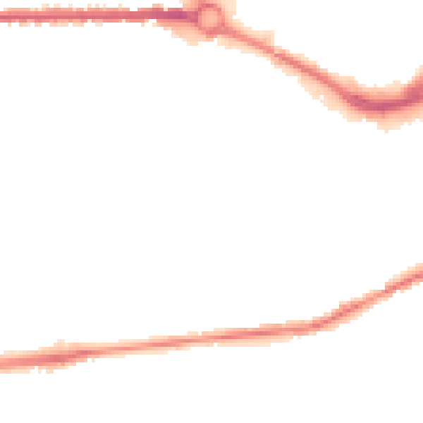 Night-time road noise heatmap for S70 1HD