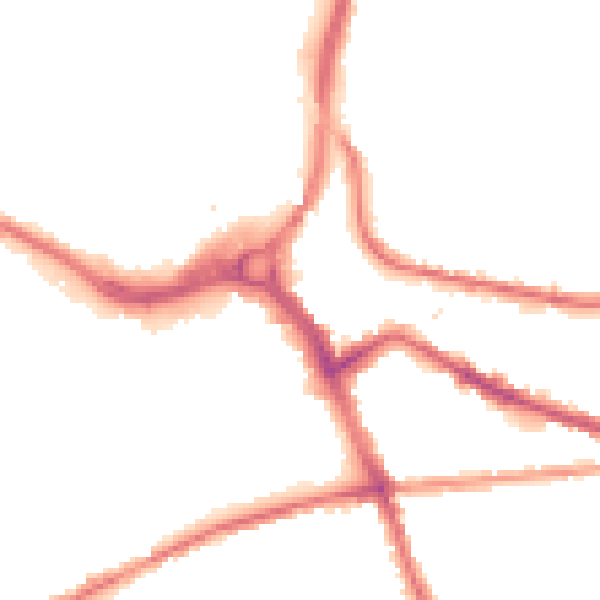 Night-time road noise heatmap for S70 1HP