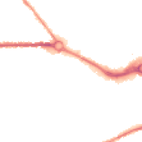 Night-time road noise heatmap for S70 1PR