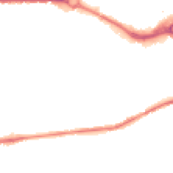 Night-time road noise heatmap for S70 1QE