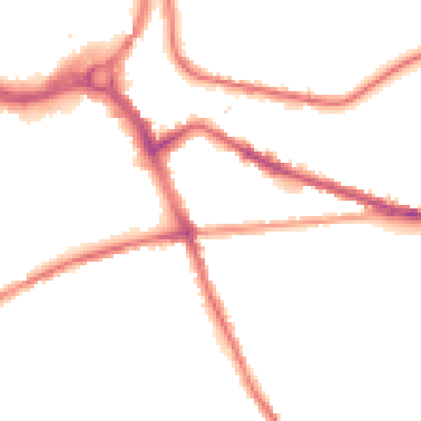 Night-time road noise heatmap for S70 1UA