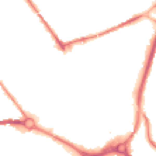 Night-time road noise heatmap for S70 2AH
