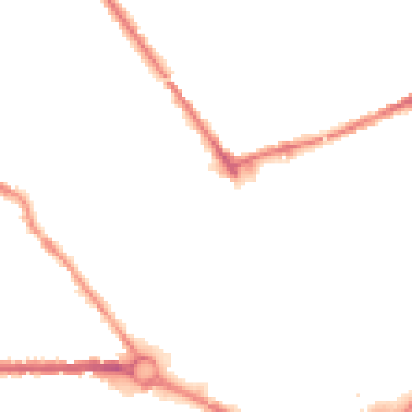 Night-time road noise heatmap for S70 2AU