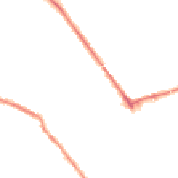 Night-time road noise heatmap for S70 2BS