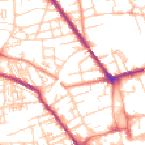 Daytime road noise heatmap for S70 2BT