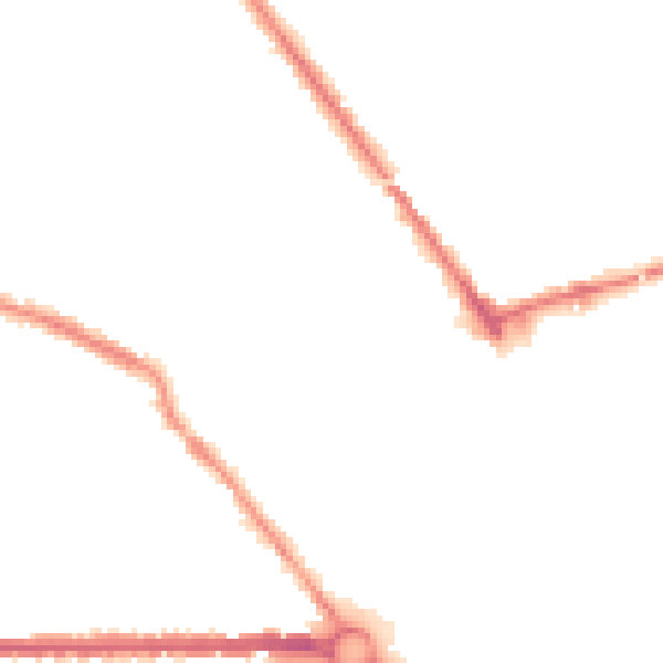 Night-time road noise heatmap for S70 2BU