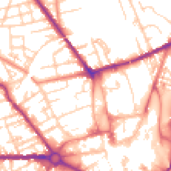 Daytime road noise heatmap for S70 2HL
