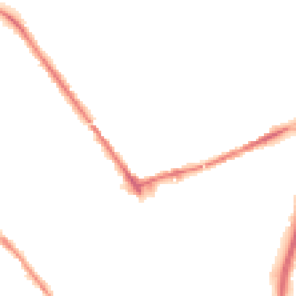 Night-time road noise heatmap for S70 2LD