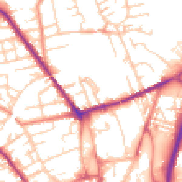 Daytime road noise heatmap for S70 2LF