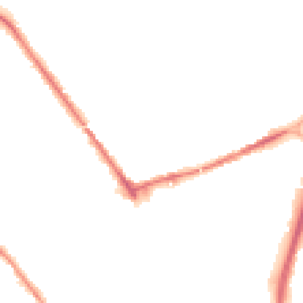Night-time road noise heatmap for S70 2LF