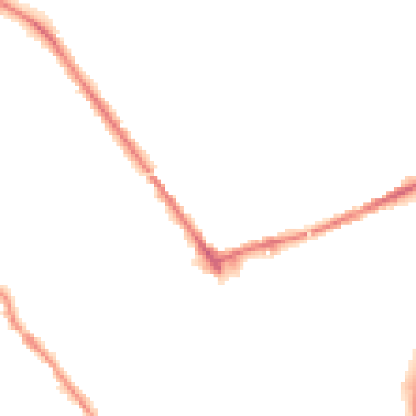 Night-time road noise heatmap for S70 2LG