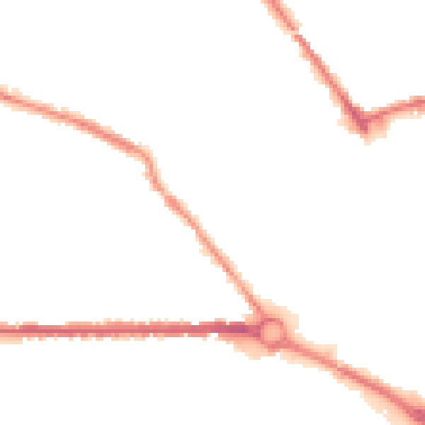 Night-time road noise heatmap for S70 2ND