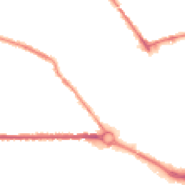 Night-time road noise heatmap for S70 2NG