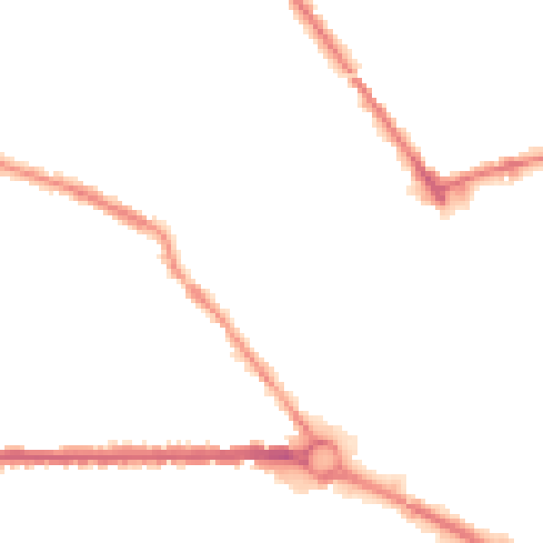 Night-time road noise heatmap for S70 2NU