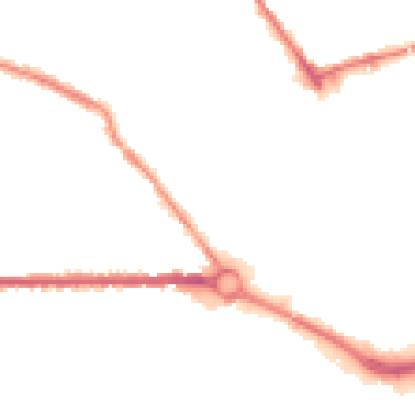 Night-time road noise heatmap for S70 2PF