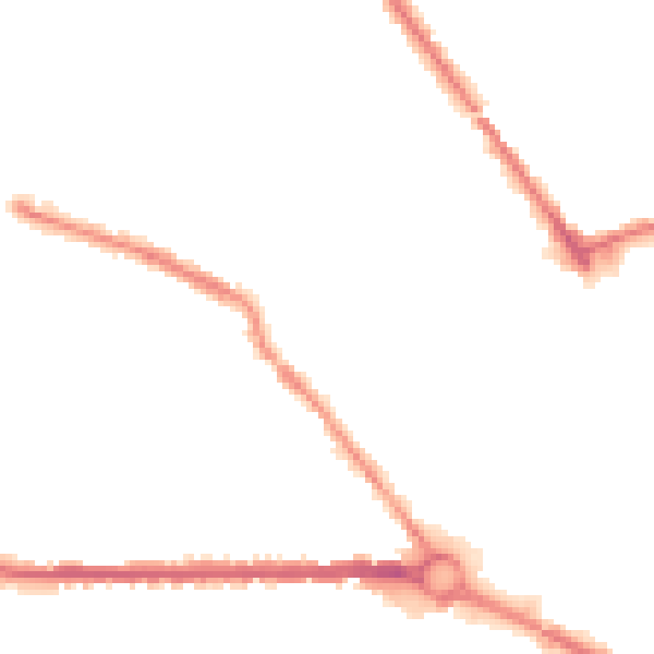Night-time road noise heatmap for S70 2PH