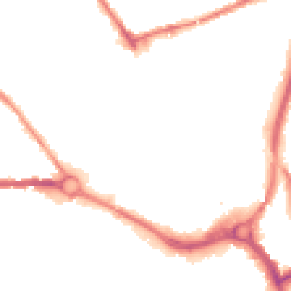 Night-time road noise heatmap for S70 2SW