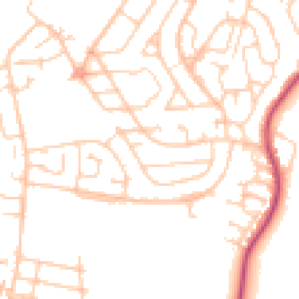 Daytime road noise heatmap for S70 3BZ