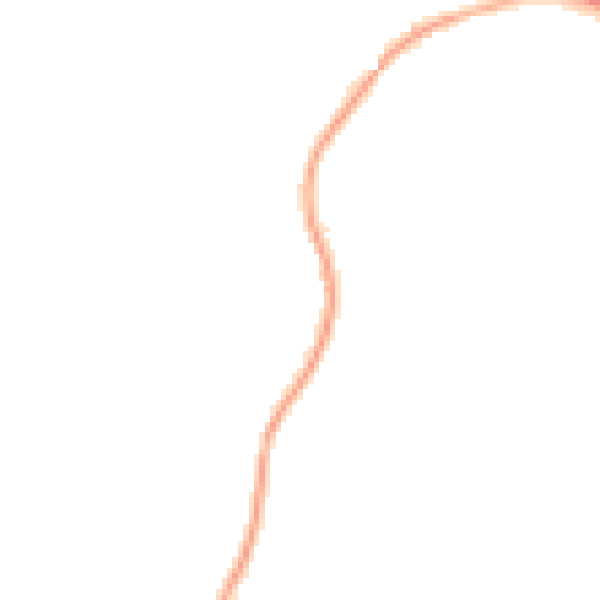Night-time road noise heatmap for S70 3EF