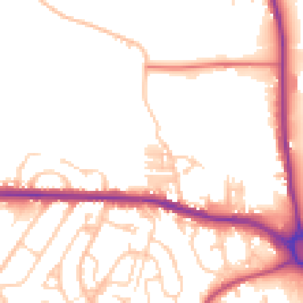 Daytime road noise heatmap for S70 3ER