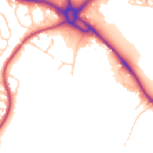 Daytime road noise heatmap for S70 3FN