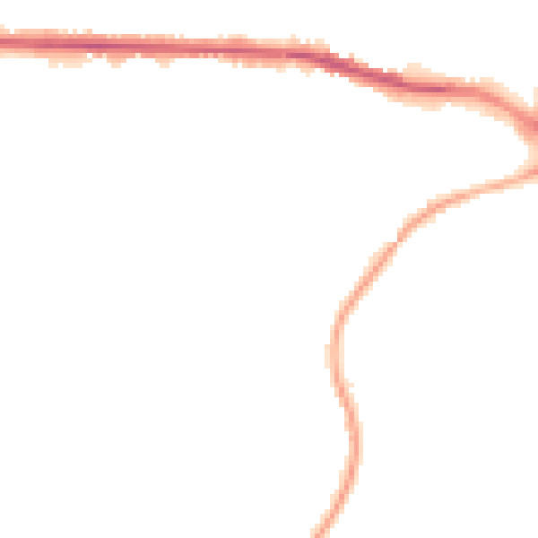 Night-time road noise heatmap for S70 3JE