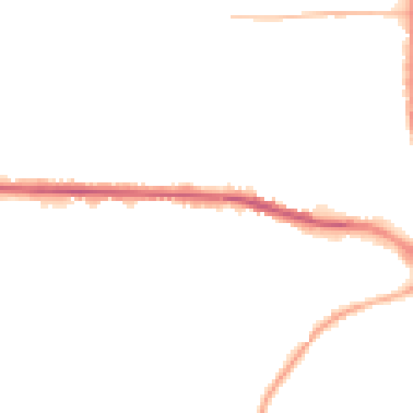 Night-time road noise heatmap for S70 3JN