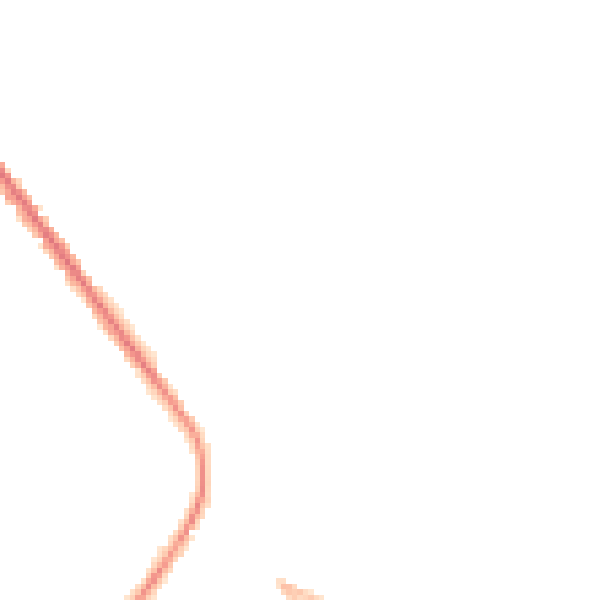 Night-time road noise heatmap for S70 3LW