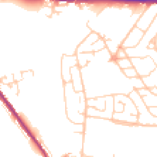 Daytime road noise heatmap for S70 3LZ