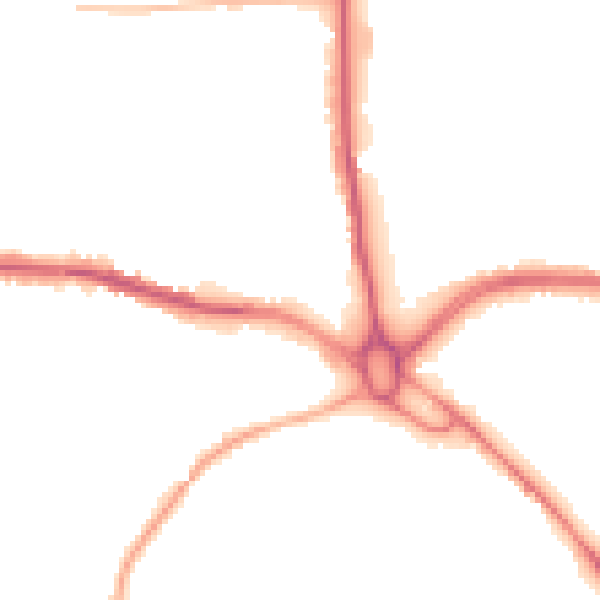 Night-time road noise heatmap for S70 3PE
