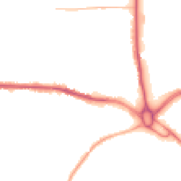 Night-time road noise heatmap for S70 3PP