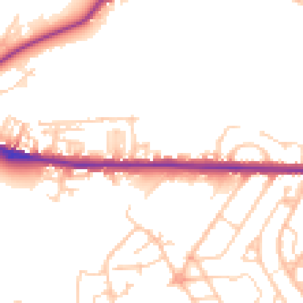 Daytime road noise heatmap for S70 3RS