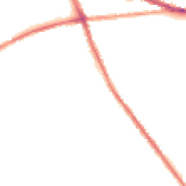 Night-time road noise heatmap for S70 4DB