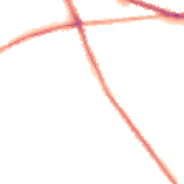 Night-time road noise heatmap for S70 4DG