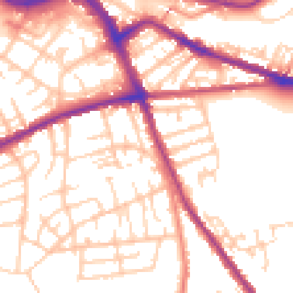 Daytime road noise heatmap for S70 4FE