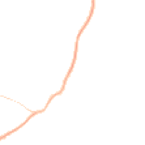 Night-time road noise heatmap for S70 4RN
