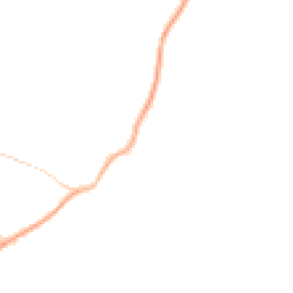 Night-time road noise heatmap for S70 4RU