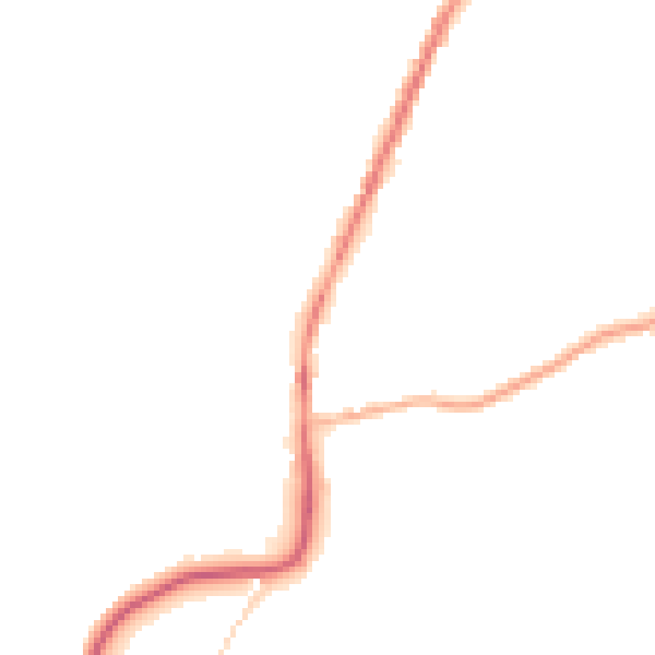 Night-time road noise heatmap for S70 5AH