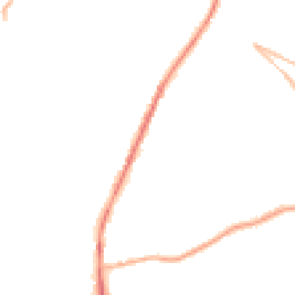 Night-time road noise heatmap for S70 5BX