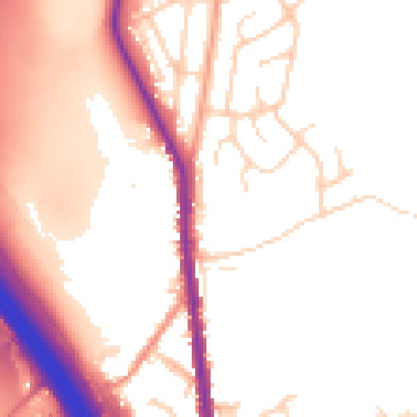 Daytime road noise heatmap for S70 5DA