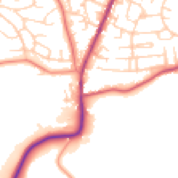 Daytime road noise heatmap for S70 5DQ
