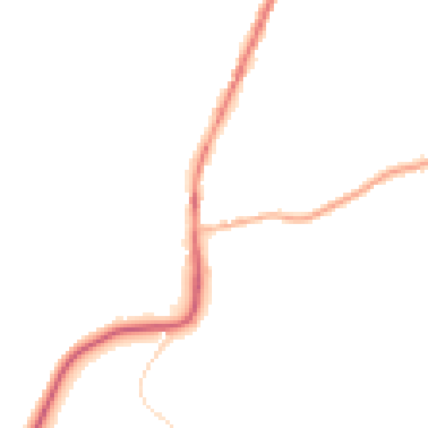 Night-time road noise heatmap for S70 5DQ