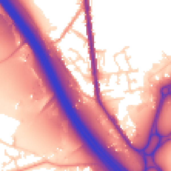 Daytime road noise heatmap for S70 5FB