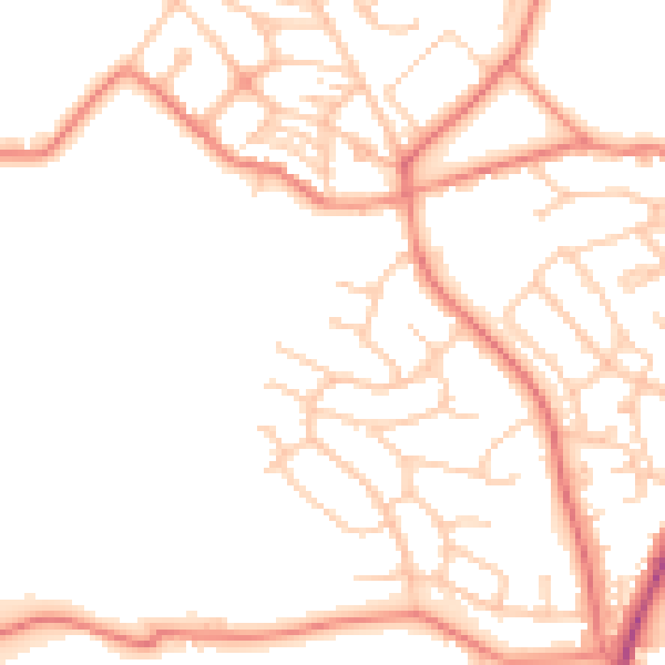 Daytime road noise heatmap for S70 5HP