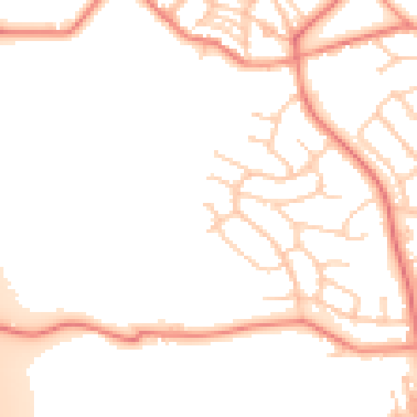 Daytime road noise heatmap for S70 5JG
