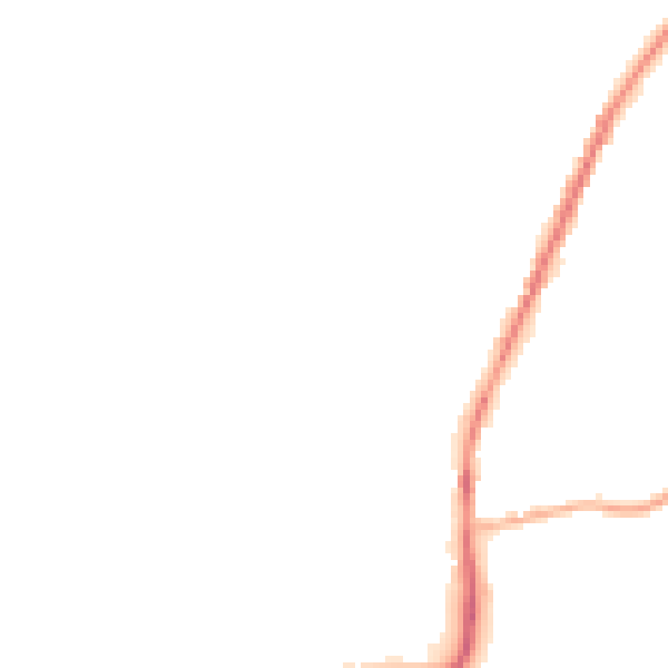 Night-time road noise heatmap for S70 5JS