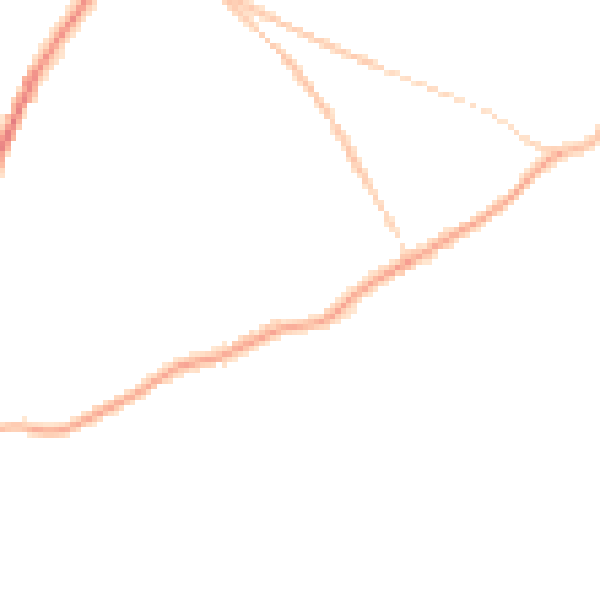 Night-time road noise heatmap for S70 5NW