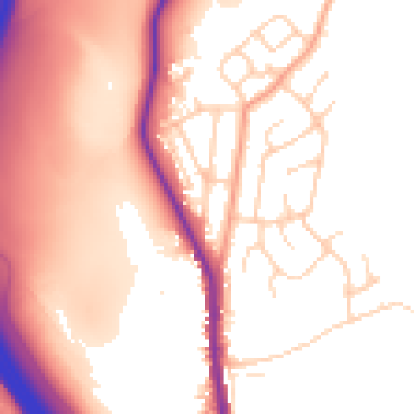 Daytime road noise heatmap for S70 5QT